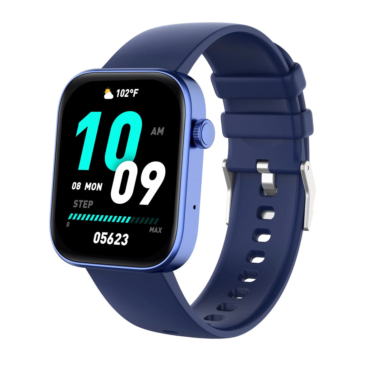 Blue Color Bluetooth Calling Smartwatch With Health & Fitness Tracking