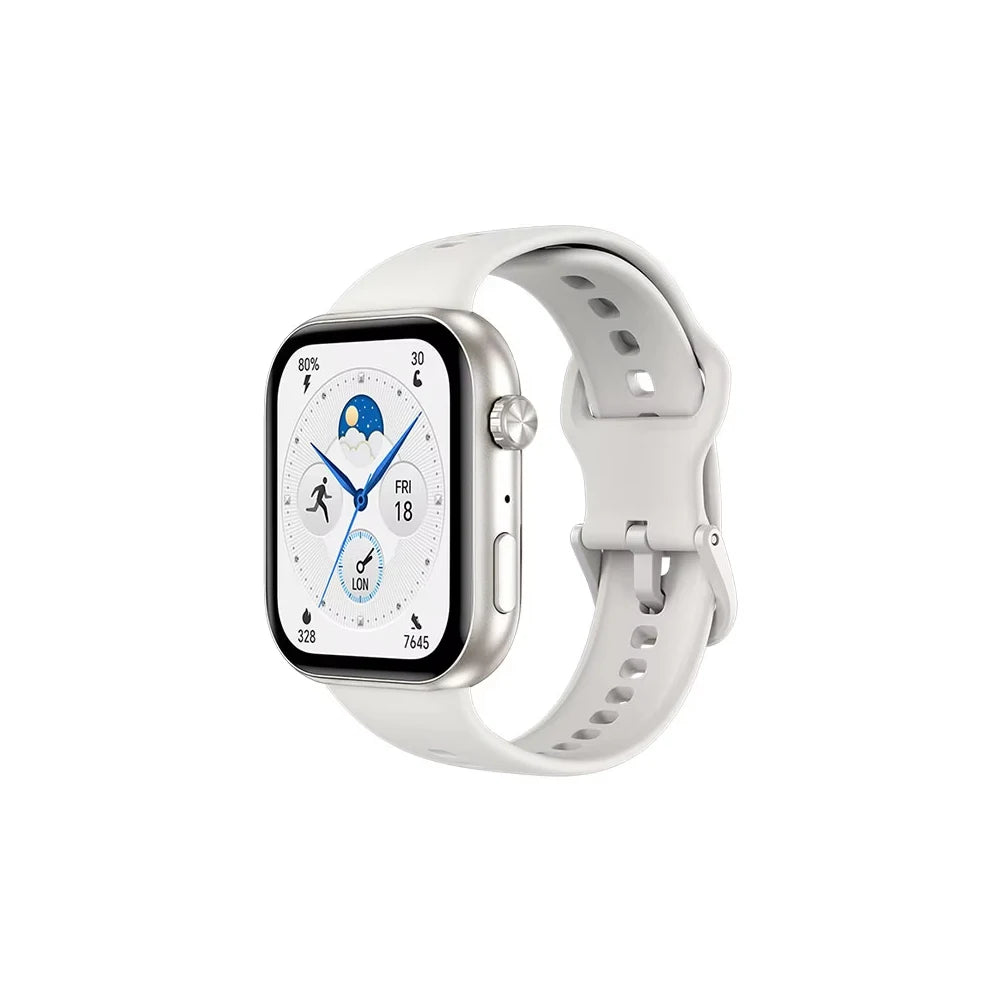WHITE Color AMOLED Smart Watch 1.85" – Fitness & Health Tracker