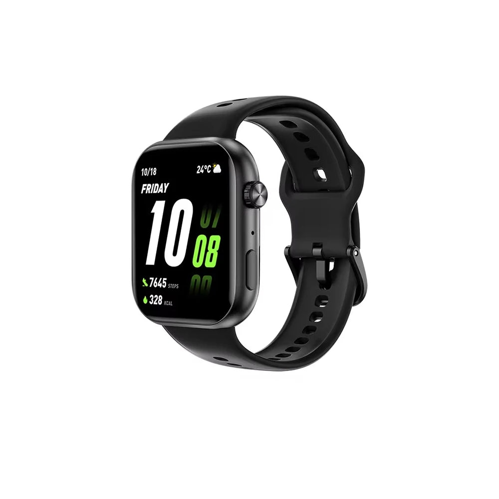 black Color AMOLED Smart Watch 1.85" – Fitness & Health Tracker