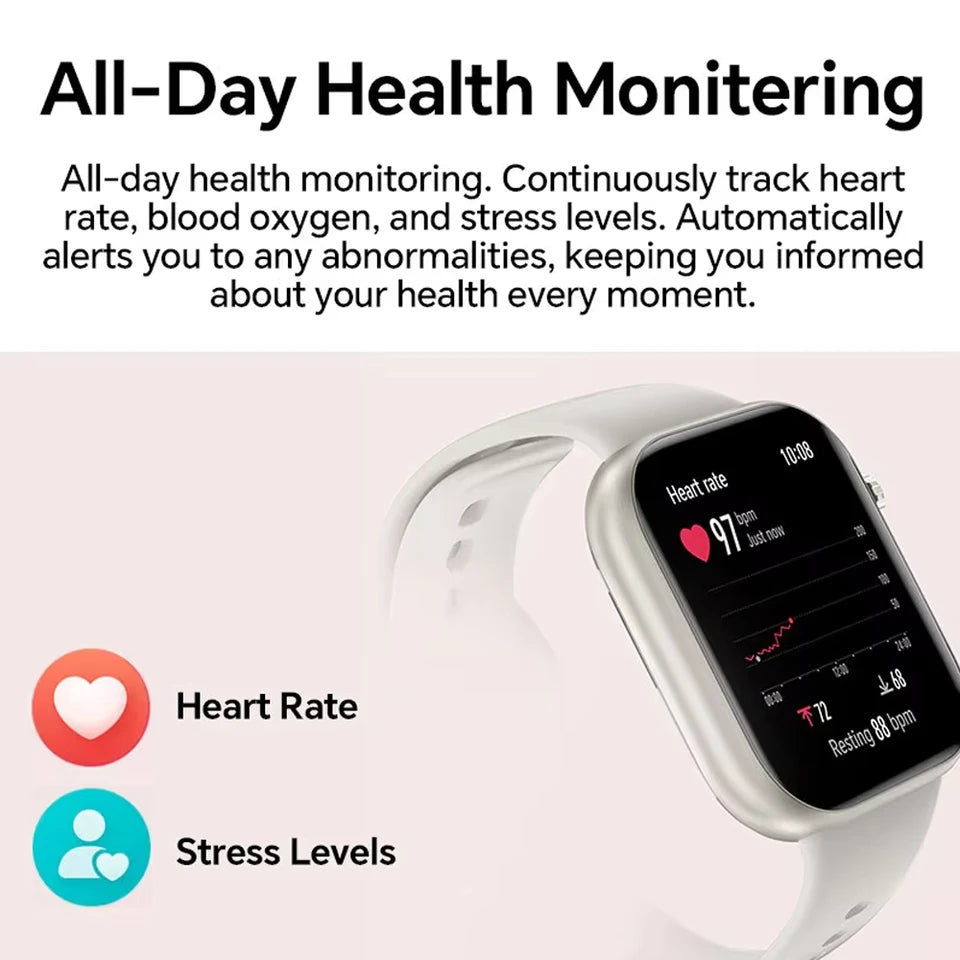 AMOLED Smart Watch 1.85" – Fitness & Health Tracker