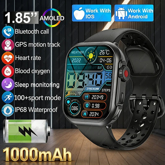 AMOLED GPS Smart Watch With Bluetooth Calls & IP68